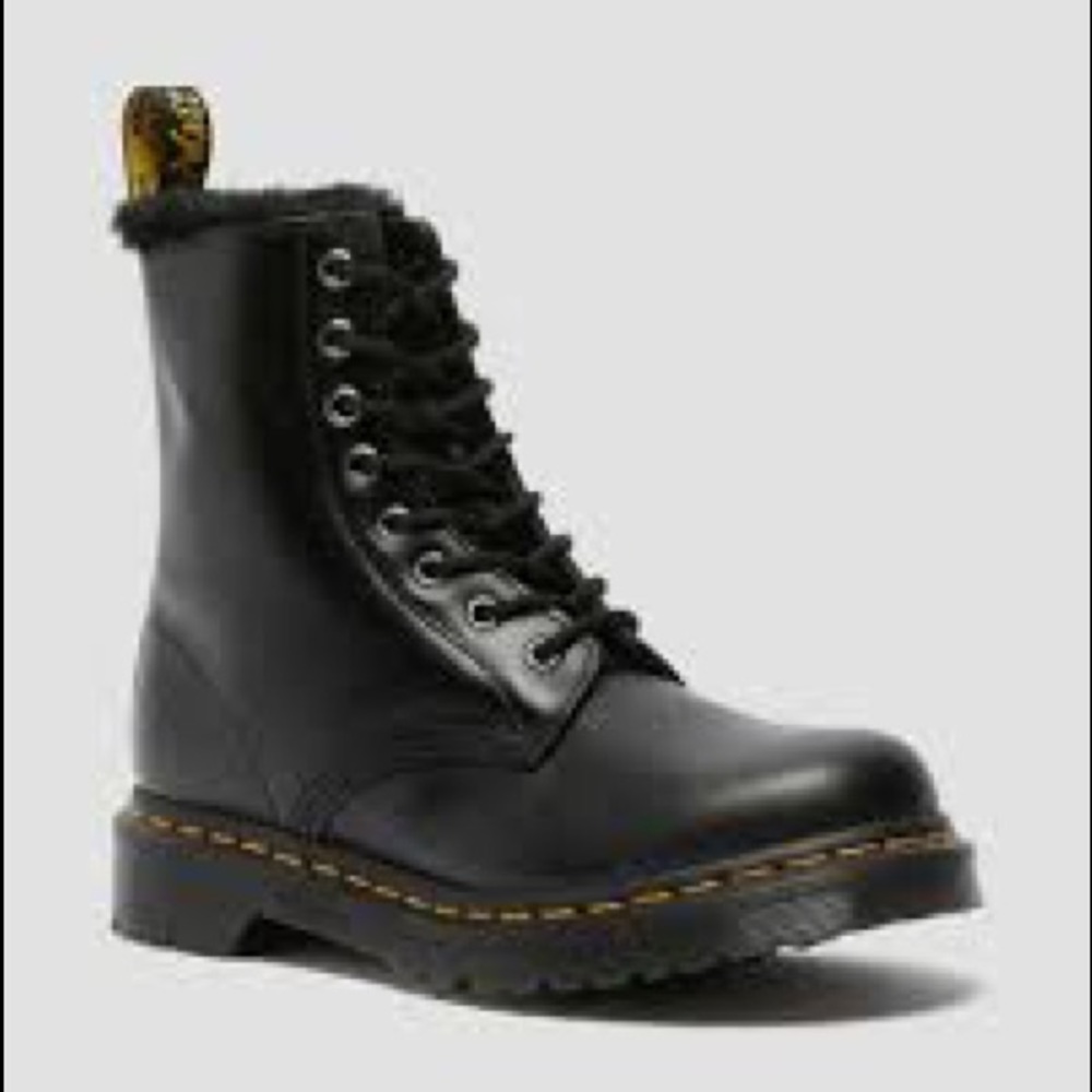 Dr. Martens 1460 Serena Faux Fur-Lined Boots